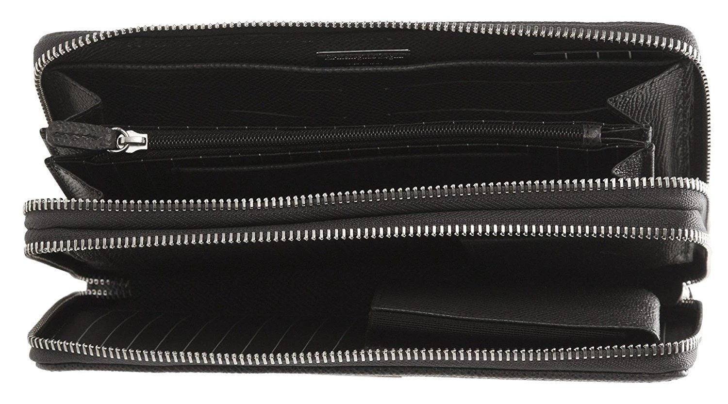 ERMENEGILDO ZEGNA Men's Grained Leather Travel Wallet 5 ERMENEGILDO ZEGNA Men's Grained Leather Travel Wallet - Image 5