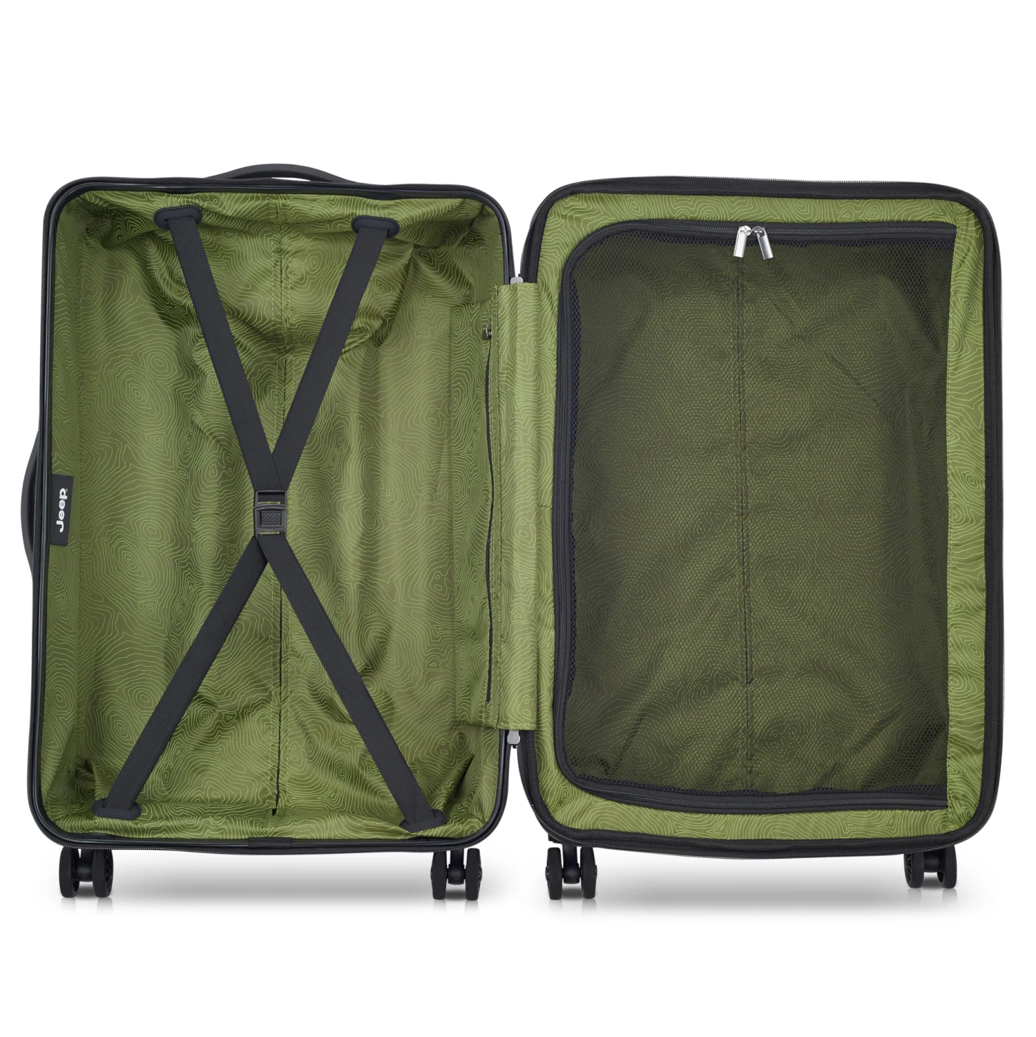 Jeep JH004C Checked-Medium 24 Inch Hardside Expandable Luggage With Spinner Wheels 3 Jeep JH004C Checked-Medium 24 Inch Hardside Expandable Luggage With Spinner Wheels - Image 3