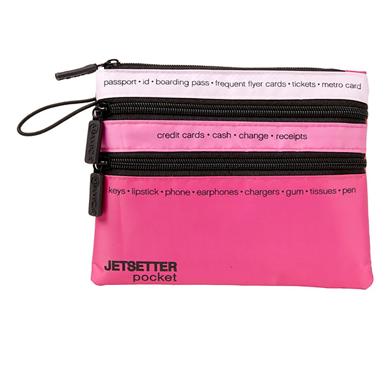 3-Zip Travel Pouch 2 3-Zip Travel Pouch - Image 2