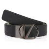 ERMENEGILDO ZEGNA Z Men's Pebbled Leather Reversible Belt