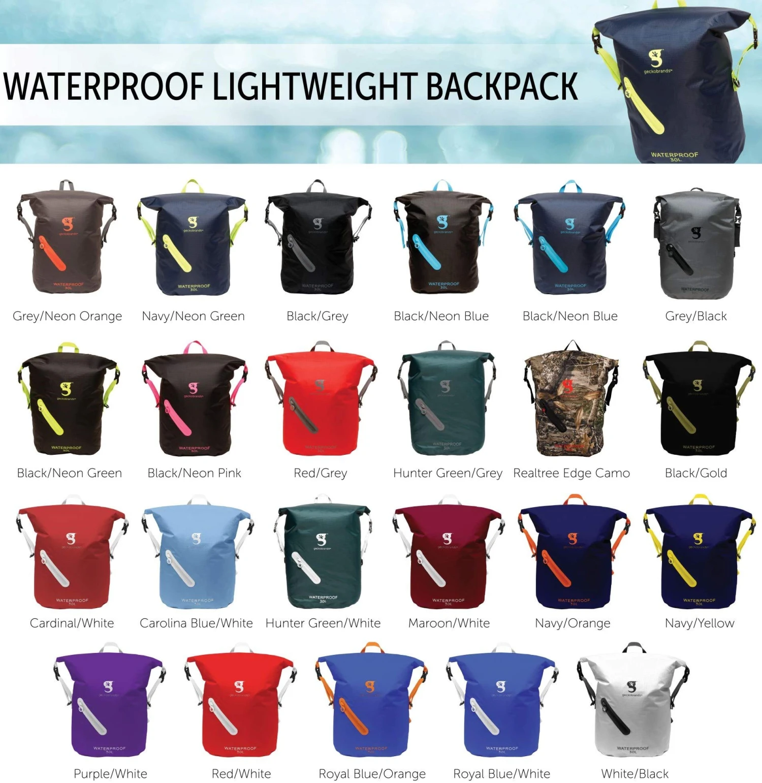 Waterproof Lightweight Backpack 3 Waterproof Lightweight Backpack - Image 3