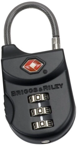 Briggs & Riley TSA Cable Lock, Black, One Size