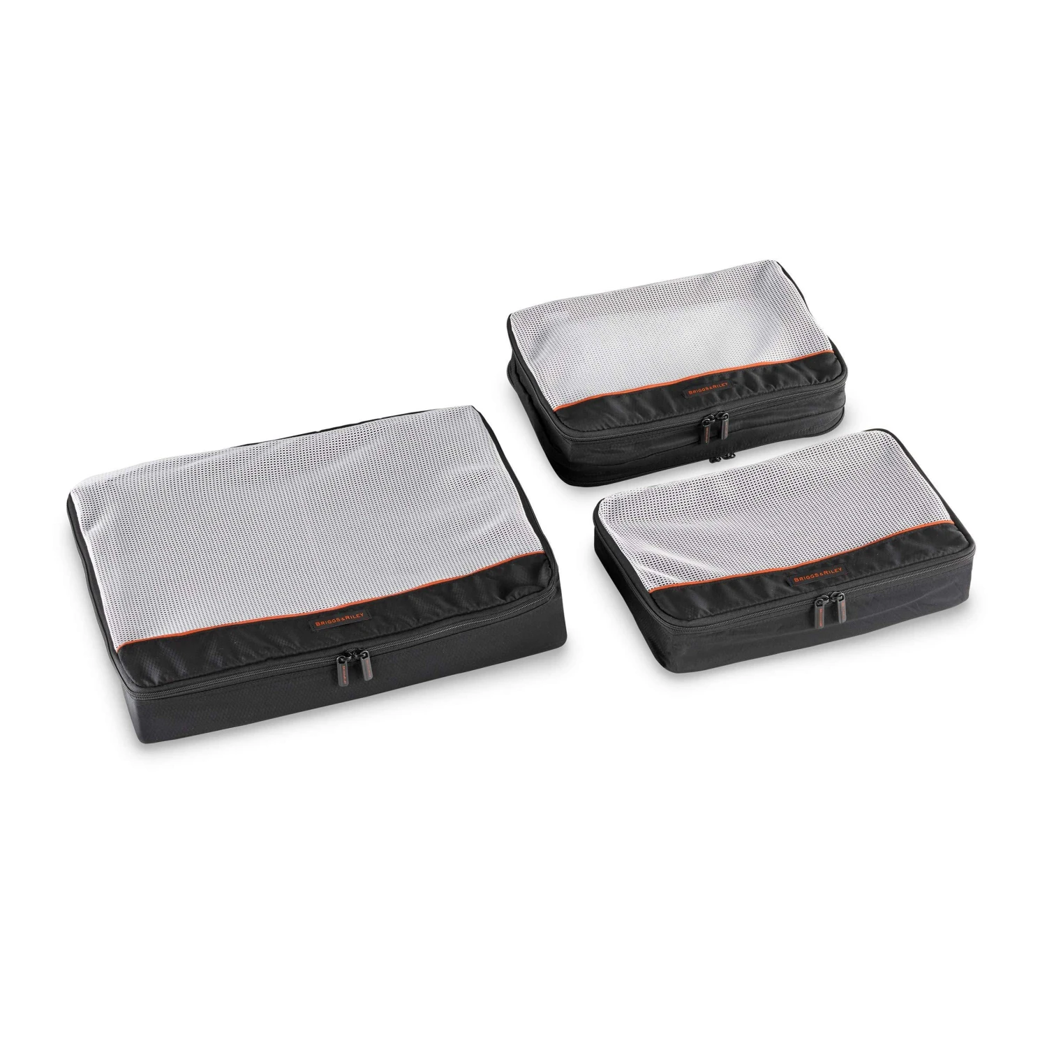 Briggs & Riley 3 Pack Zippered Packing Cubes/Luggage Organizers For Travel, Black, Large 2 Briggs & Riley 3 Pack Zippered Packing Cubes/Luggage Organizers For Travel, Black, Large - Image 2