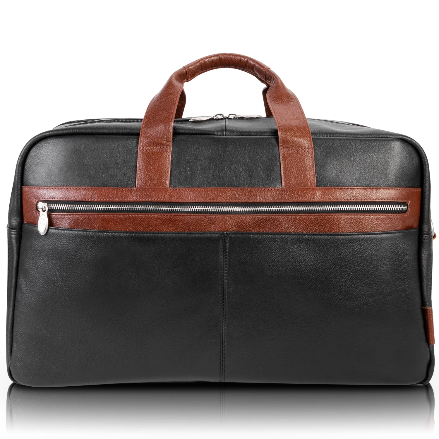 Wellington 21" Leather Two-Tone Dual-Compartment Laptop & Tablet Carry-All Duffel 10 Wellington 21" Leather Two-Tone Dual-Compartment Laptop & Tablet Carry-All Duffel - Image 10