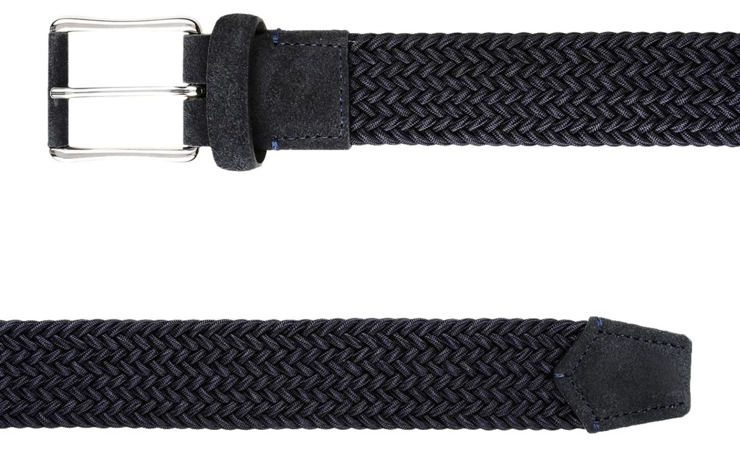 ERMENEGILDO ZEGNA Men's Weave Belt Gray 3 ERMENEGILDO ZEGNA Men's Weave Belt Gray - Image 3