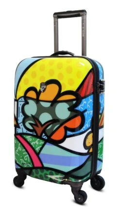 USA Britto Flowers 22" Hard Side Carry On Suitcase -Selected Fashion Bags Store 4a0fb9e71687cd4ab29a670d7bd5dfe0da44cfa33f878eef9c73427d43c06763