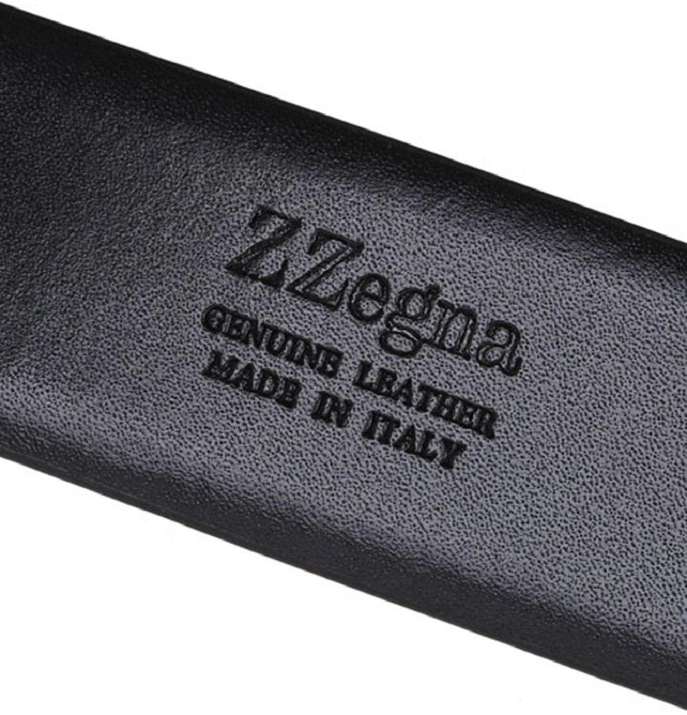 ERMENEGILDO ZEGNA Z Zenga By Men's Grained Leather Reversible Belt 2 ERMENEGILDO ZEGNA Z Zenga By Men's Grained Leather Reversible Belt - Image 2