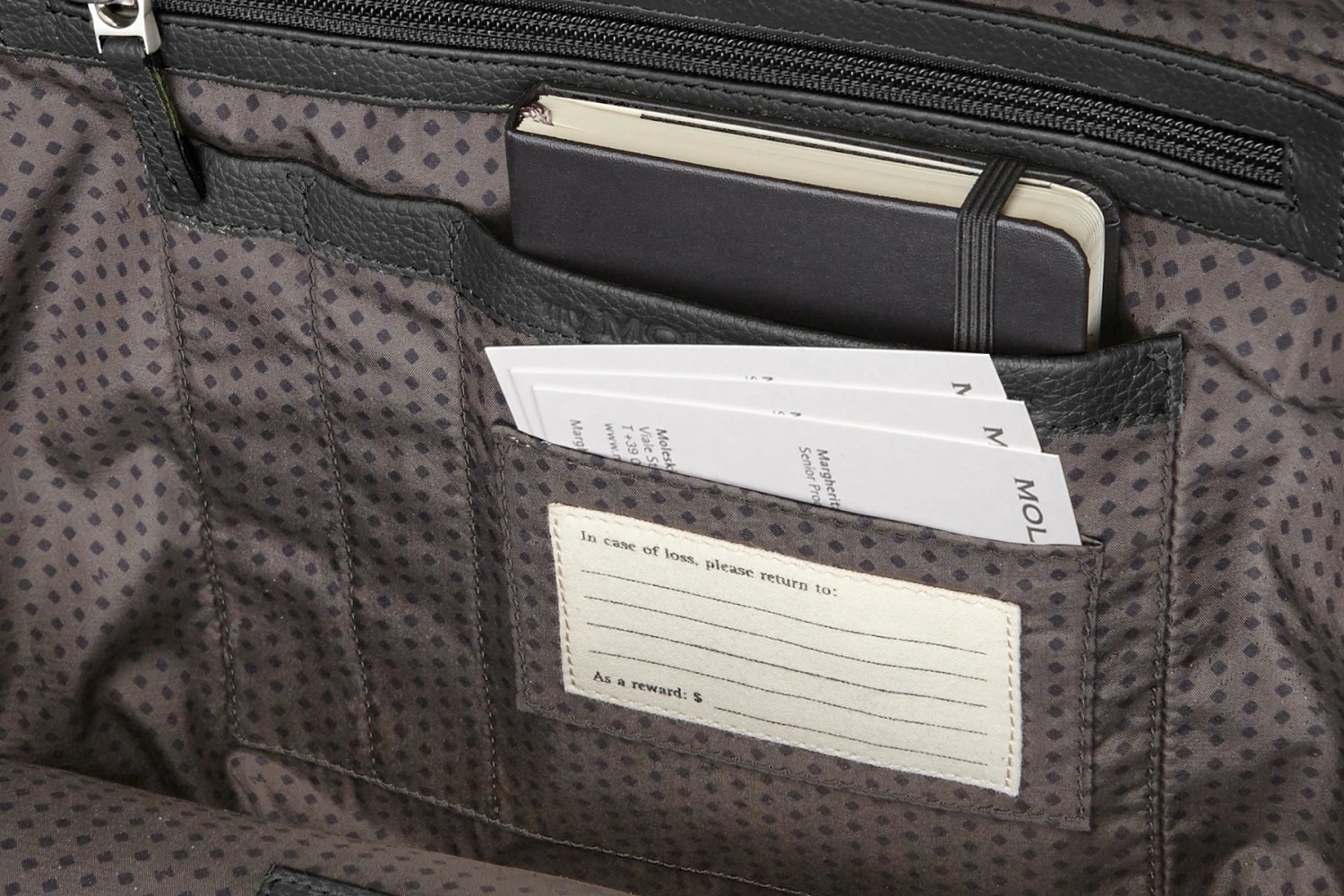 Moleskine Classic Leather Backpack 8 Moleskine Classic Leather Backpack - Image 8