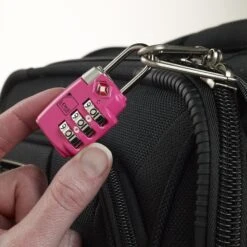 TSA-Approved 3-Dial Combination Shackle Lock 18 TSA-Approved 3-Dial Combination Shackle Lock -Selected Fashion Bags Store 60f7fea57f8c96c219446d0a811876aea1a4411a22c99ad8223f80fdcb185ecc