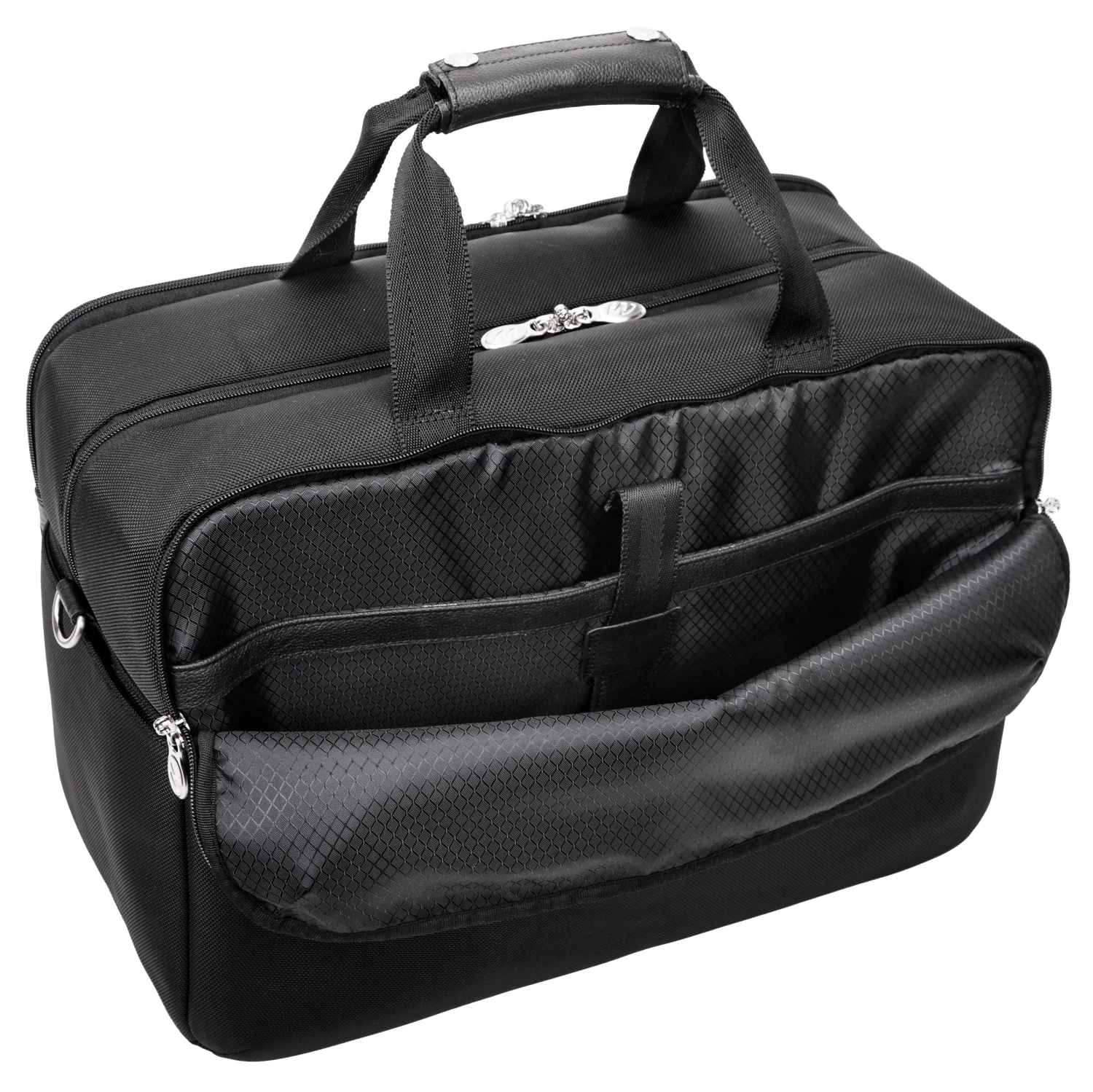 Avondale 22" Nylon Triple Compartment Carry-All Travel Laptop Duffel 4 Avondale 22" Nylon Triple Compartment Carry-All Travel Laptop Duffel - Image 4