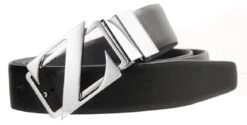 ERMENEGILDO ZEGNA Z Zenga By Men's Reversible And Adjustable Embossed Leather Belt