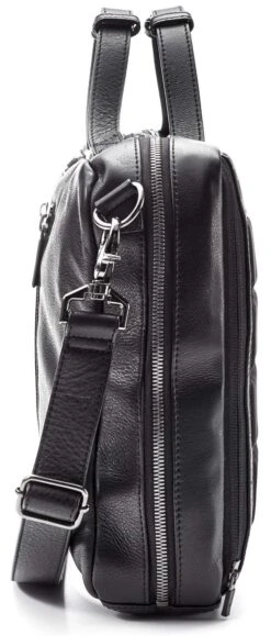 Leather 3-Way Carryall, Black (Black) -Selected Fashion Bags Store 7a52f9159aac4234eee9c06cec1885338beac5c58a8cdf1a76b883b9eaf5c9b9