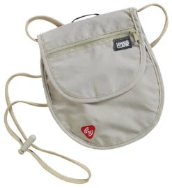Lewis & Clark RFIDsafe Security Sidecar Neck Stash Pouch Tan