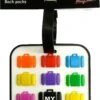 Large Heavy Duty Vulcanized Rubber Multi Color Name Tag Multi Luggag