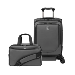 Travelpro Crew Classic 2-Piece Set - Carry On 21-Inch Spinner & Underseat Travel Tote Bag