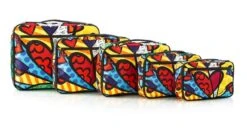 Romero Britto 5 Pieces Packing Cube Set -Selected Fashion Bags Store 9a9fc79f0294821cef635743582e73c330443d5f310dd4ce21df8163a4cd43ae
