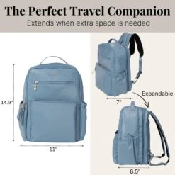 Baggallini Tribeca Expandable Laptop Backpack -Selected Fashion Bags Store 9c6482a0aa8faa543d3170015b642bc528c5ea42798ef8cbe070dc0fec302a76