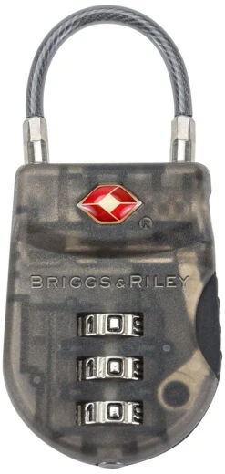Briggs & Riley Lightweight TSA Cable Lock, Smoke, One Size,ACC-W15-21