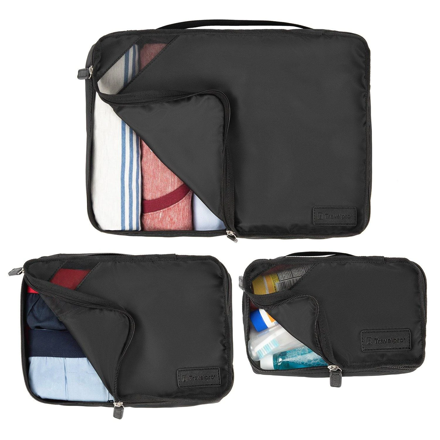 Travelpro Essentials 3-Pack Packing Cube Set 4 Travelpro Essentials 3-Pack Packing Cube Set - Image 4