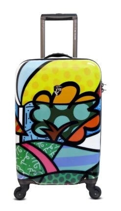 USA Britto Flowers 22" Hard Side Carry On Suitcase