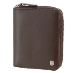 Altius Edge Weyl Zippered Clutch Wallet W/RFID Protection Dark Earth Leather One Size