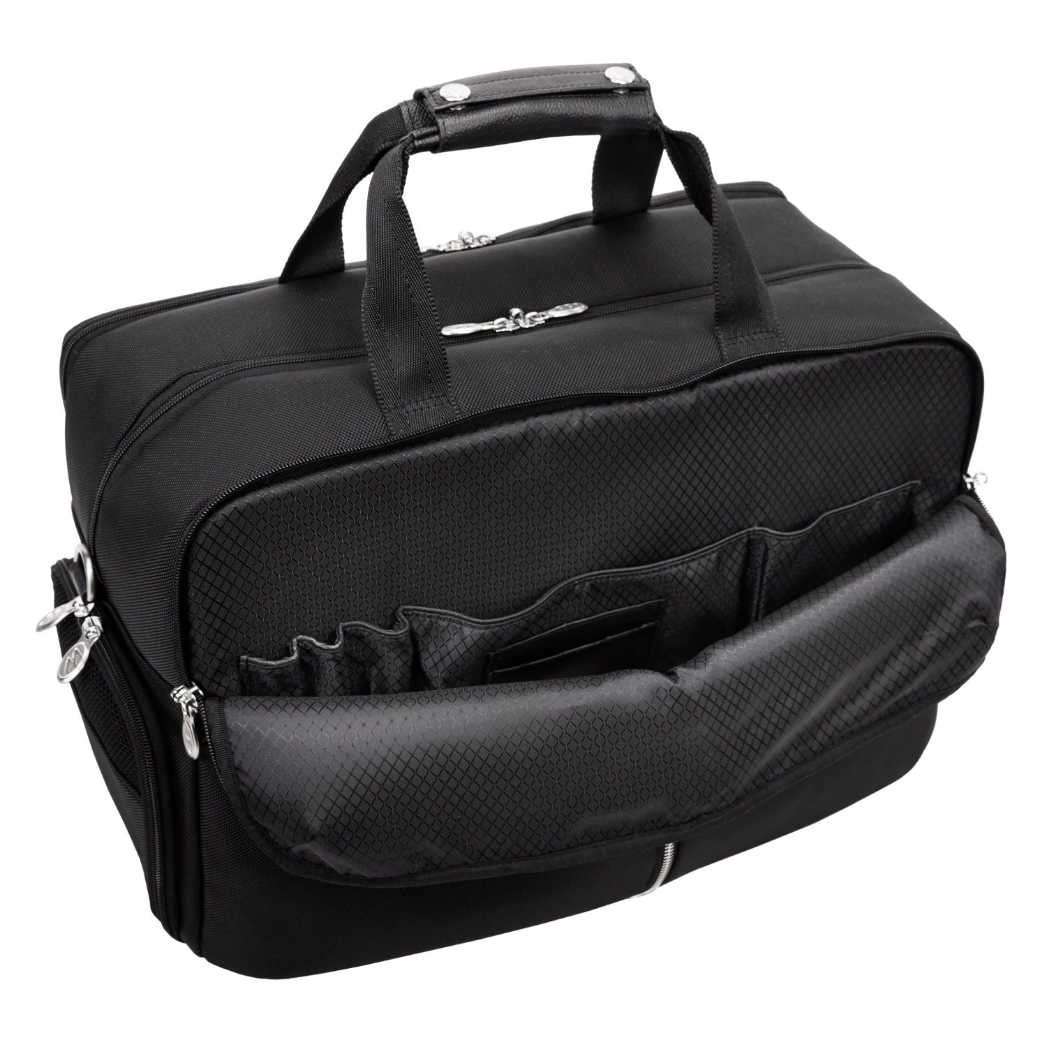 Avondale 22" Nylon Triple Compartment Carry-All Travel Laptop Duffel 5 Avondale 22" Nylon Triple Compartment Carry-All Travel Laptop Duffel - Image 5
