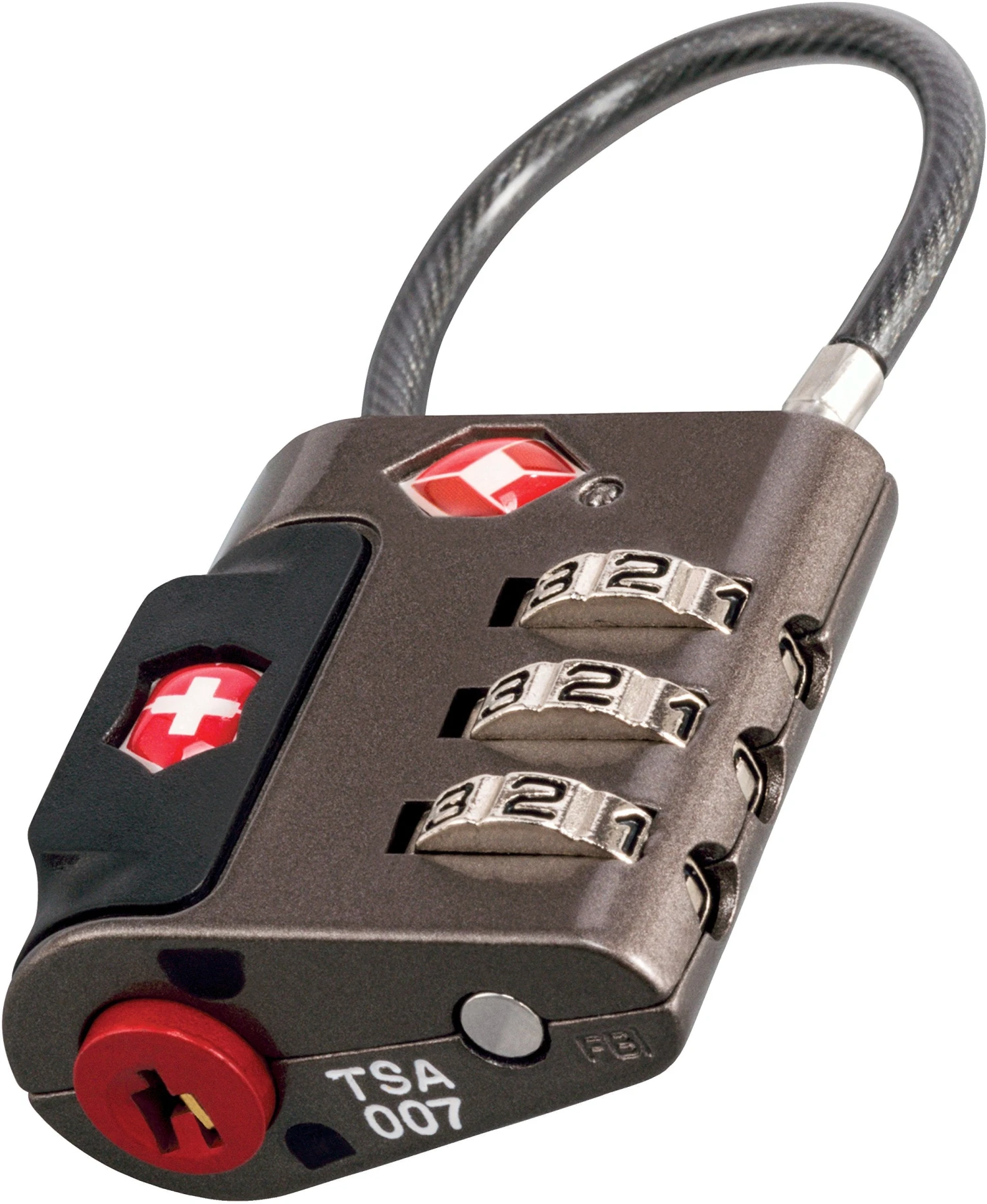 Victorinox Travel Sentry Approved Cable Lock Grey One Size 2 Victorinox Travel Sentry Approved Cable Lock Grey One Size - Image 2