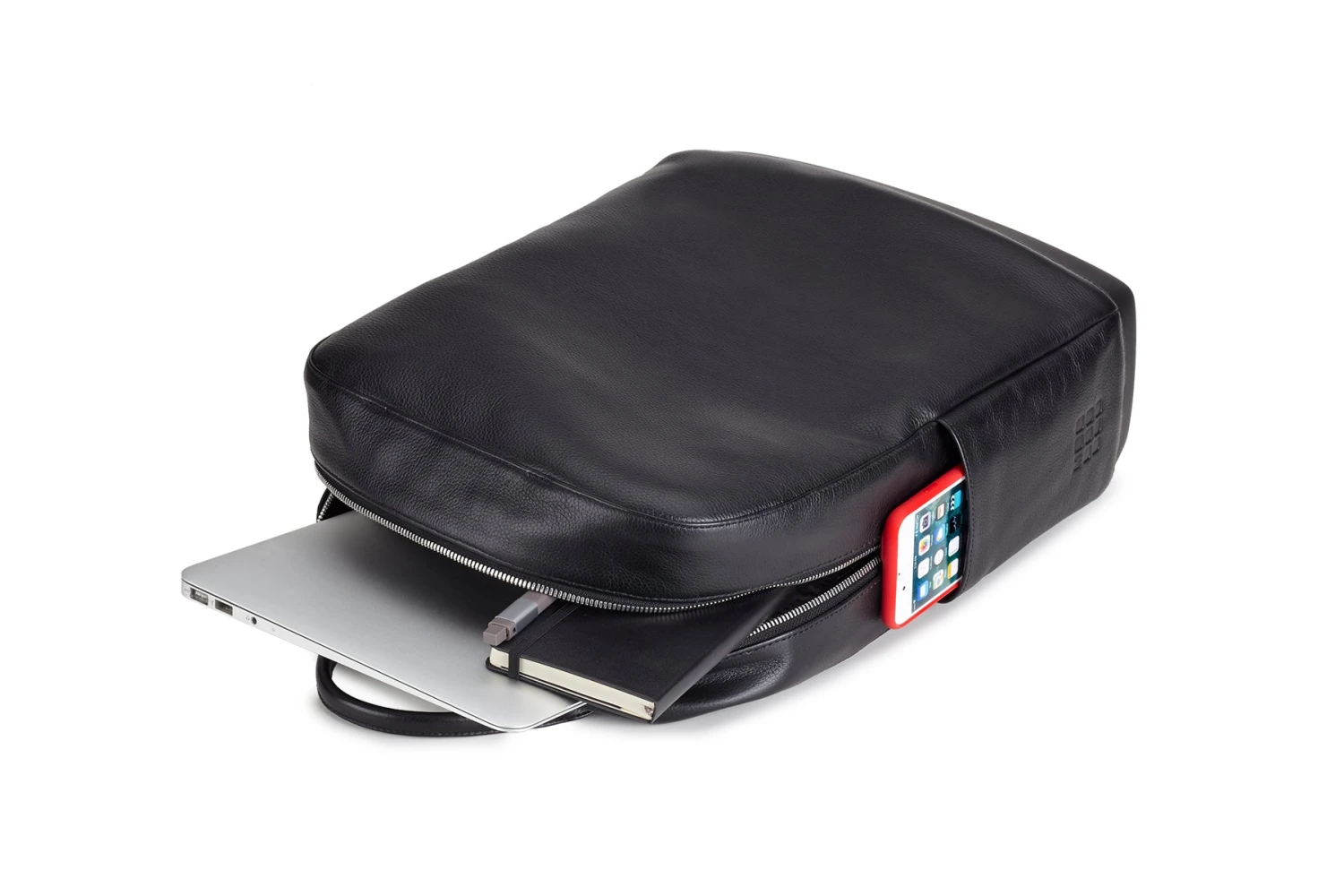 Moleskine Classic Leather Backpack 4 Moleskine Classic Leather Backpack - Image 4