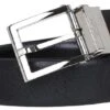 ERMENEGILDO ZEGNA Z Zenga By Men's Grained Leather Reversible Belt