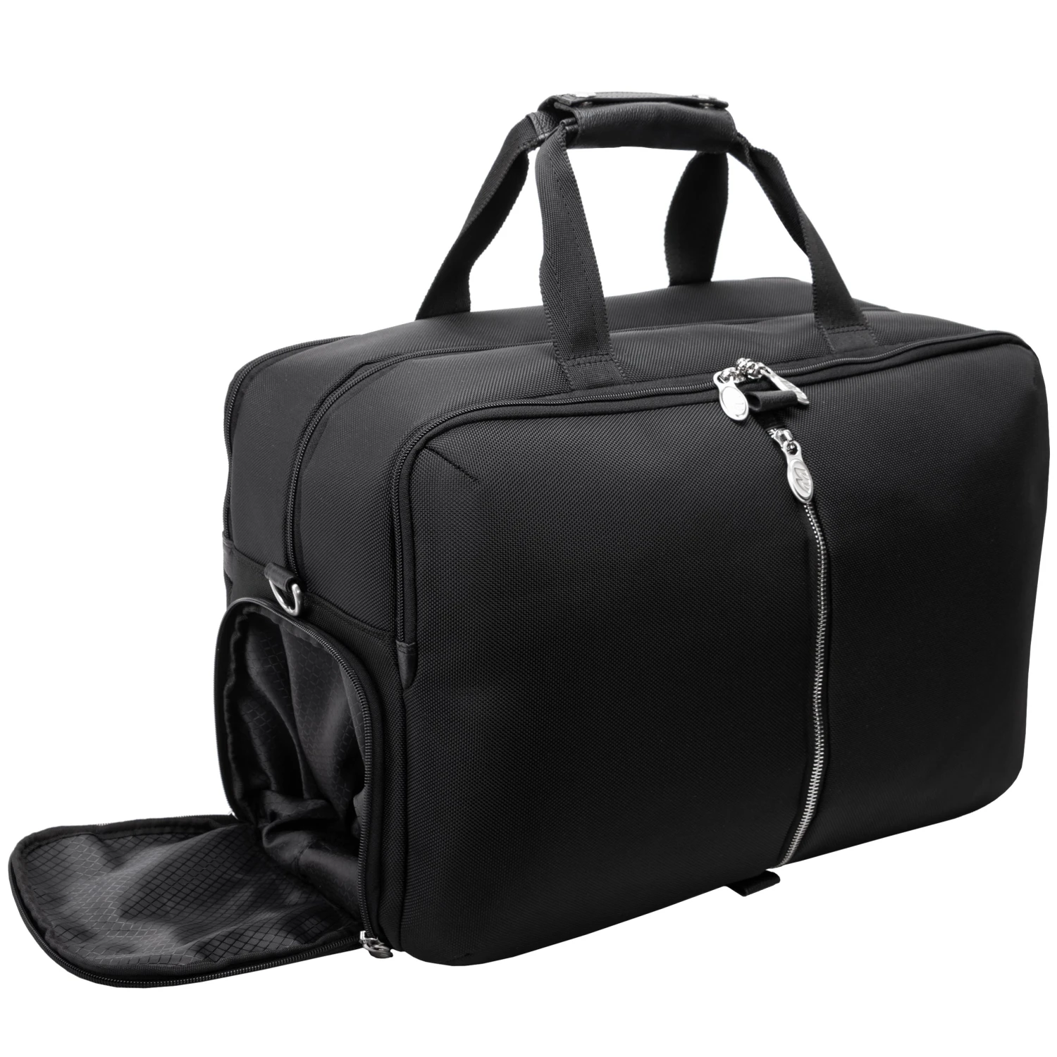 Avondale 22" Nylon Triple Compartment Carry-All Travel Laptop Duffel 2 Avondale 22" Nylon Triple Compartment Carry-All Travel Laptop Duffel - Image 2