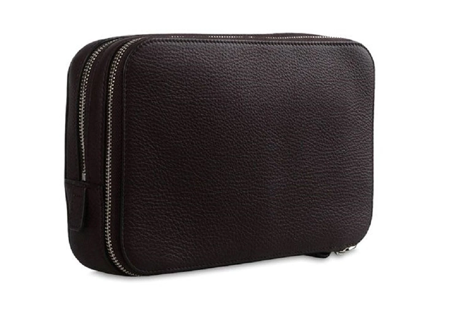 ERMENEGILDO ZEGNA Men's Grained Leather Clutch 4 ERMENEGILDO ZEGNA Men's Grained Leather Clutch - Image 4