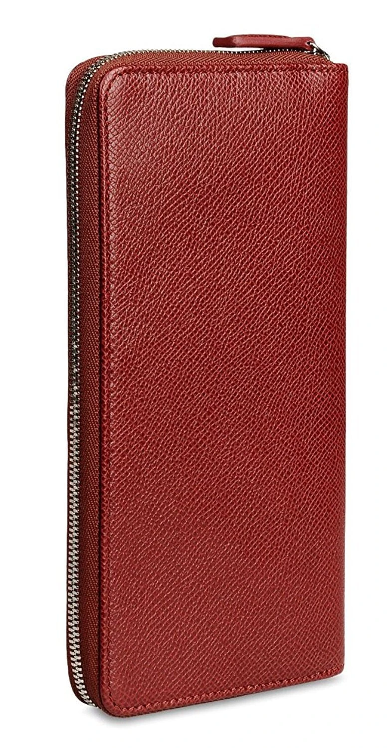 ERMENEGILDO ZEGNA Printed Calfskin Leather Zip Around Wallet 4 ERMENEGILDO ZEGNA Printed Calfskin Leather Zip Around Wallet - Image 4