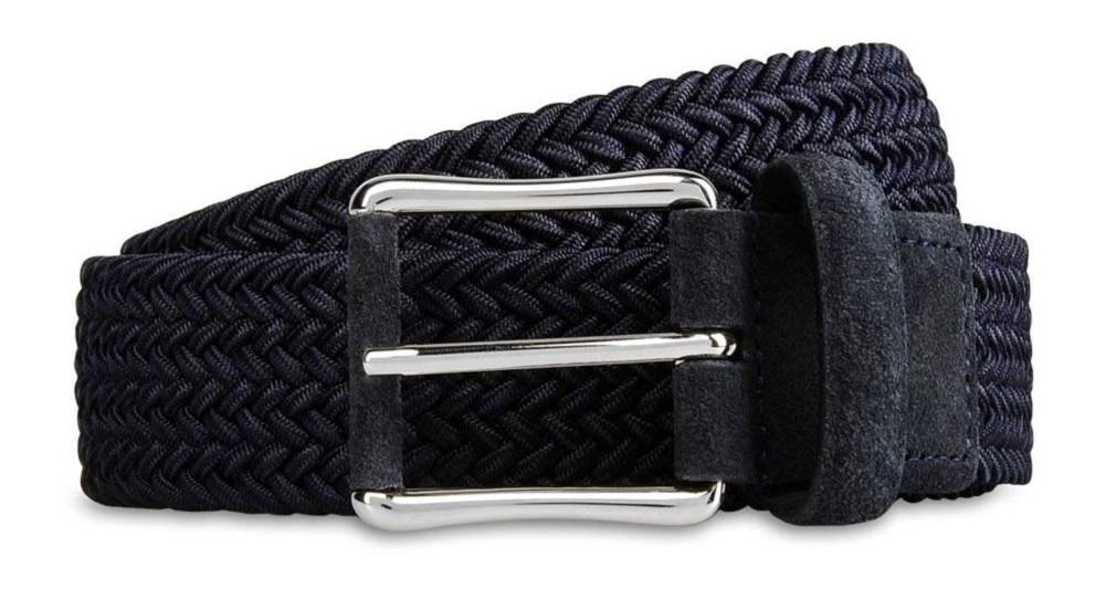 ERMENEGILDO ZEGNA Men's Weave Belt Gray 4 ERMENEGILDO ZEGNA Men's Weave Belt Gray - Image 4