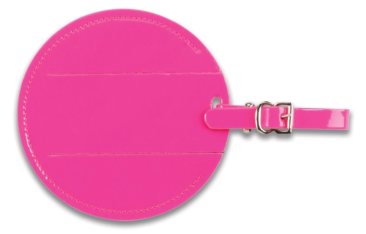 Round Neon Tag With Closed Security Flap 2 Round Neon Tag With Closed Security Flap - Image 2