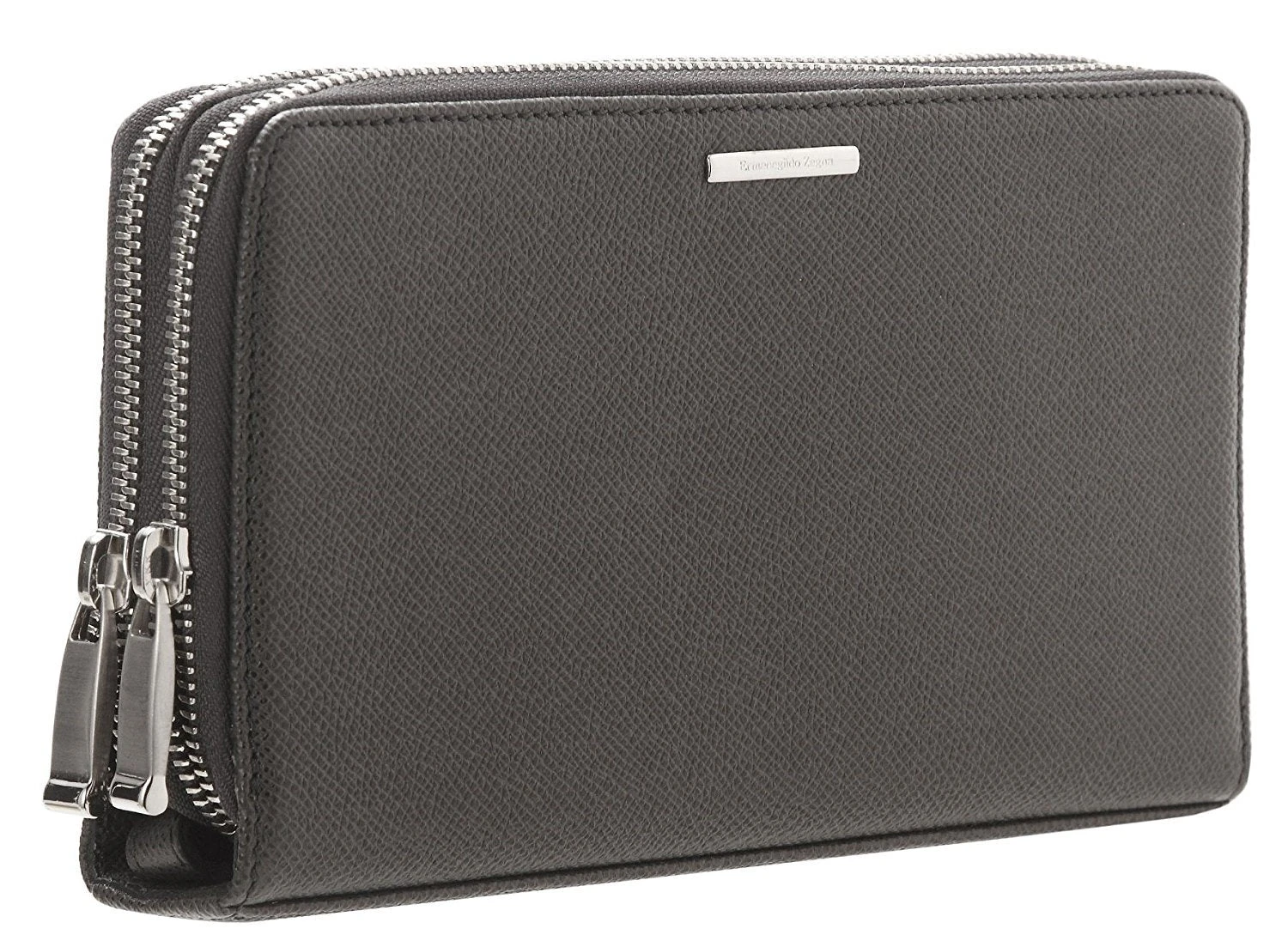 ERMENEGILDO ZEGNA Men's Grained Leather Travel Wallet 4 ERMENEGILDO ZEGNA Men's Grained Leather Travel Wallet - Image 4
